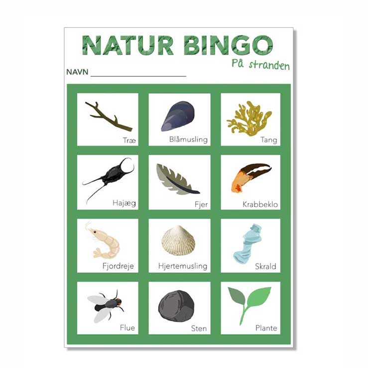 Download vores naturbingo og ta børnene med på opdagelse i naturen.Natur bingo er gennem de seneste år blevet ekstremt populært, både som et pædagogisk værktøj i daginstitutioner der arbejder med natur, udeliv og science, men også blandt børnefamilier, der ynder at færdes i naturen.