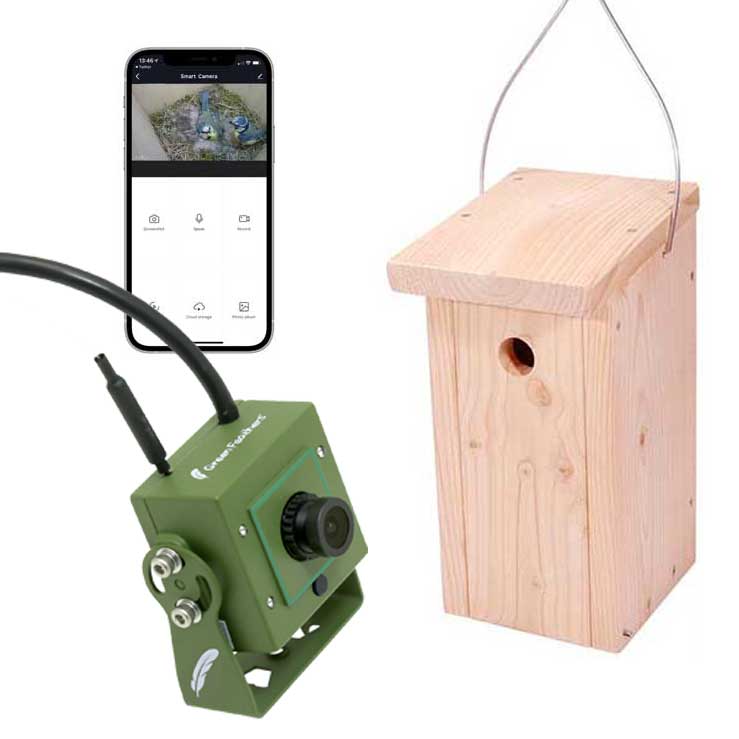 Wifi kamera til mejsekasse - fuglekasse