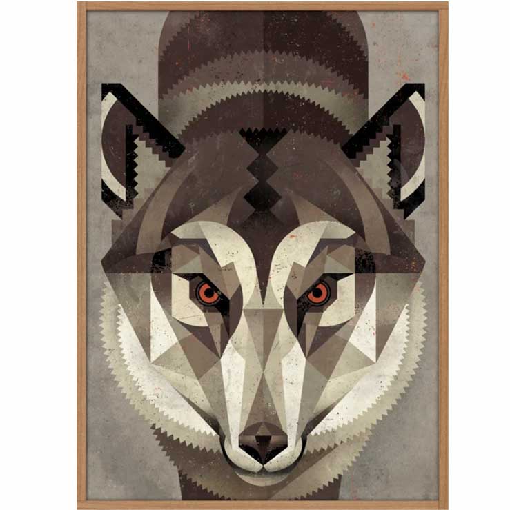 Ulve plakat, plakat med ulv