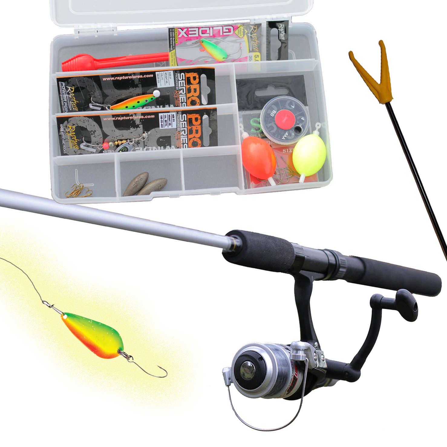 Fiskeseat-put-and-take.jpg Fiskesæt til børn med fiskegrej til put and take fiskeri