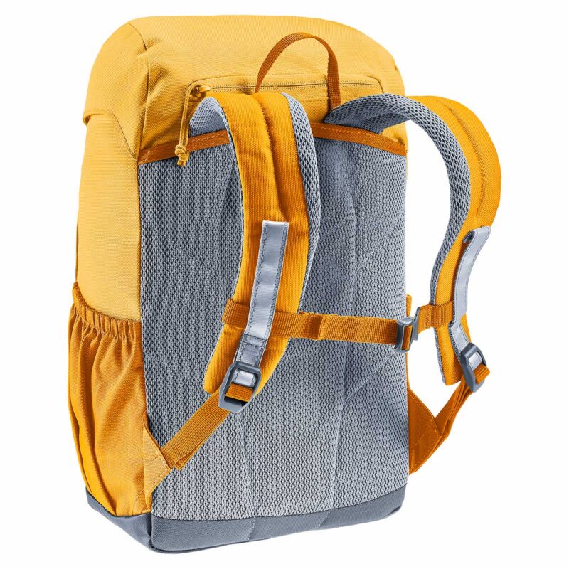 Bagside af Deuter Waldfuchs 10 børne-rygsæk med justerbare seler og åndbart rygpanel