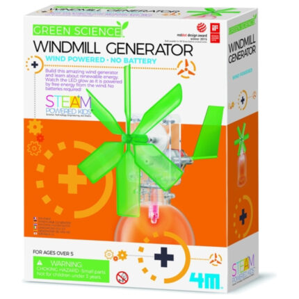 Vindmøllegenerator sæt til eksperiment med vindenergi