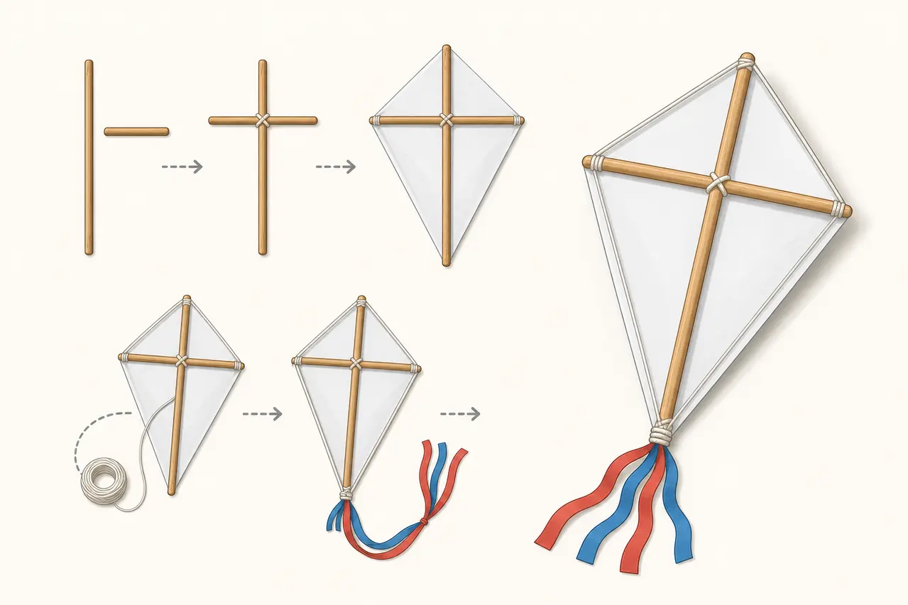 Illustration af diamantdragens opbygning