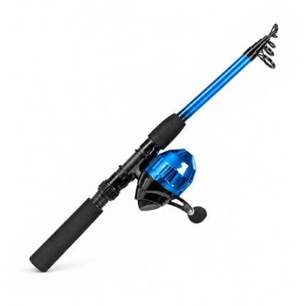 Telescopic spincastcombo i blå